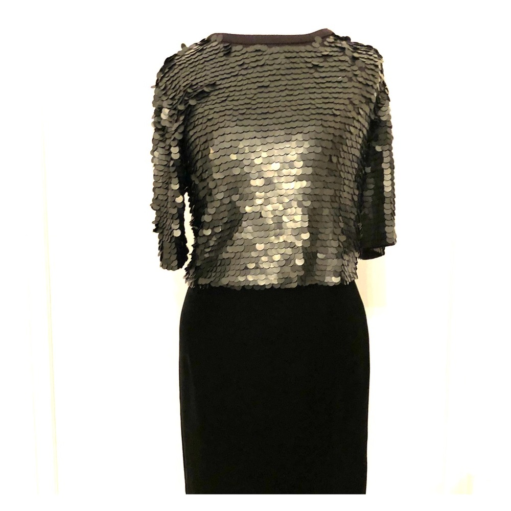 ASOS:  Black Paillote Sequin Top
